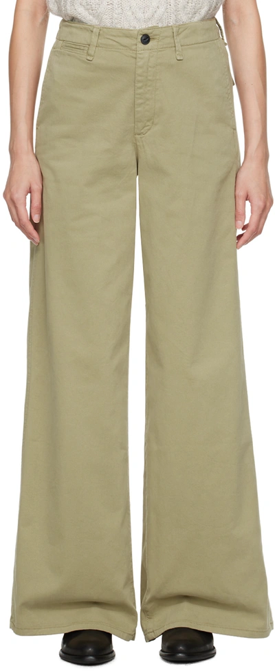 Rag & Bone Sofie Wide Leg Chino Pants In Neutrals