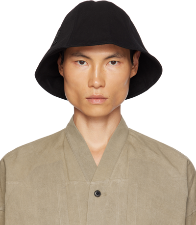 Acne Studios Embroidered-logo Bucket Hat In 900 Black