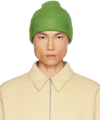 Acne Studios Ribbed Beanie In Green