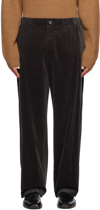 ATON GRAY WIDE TROUSERS