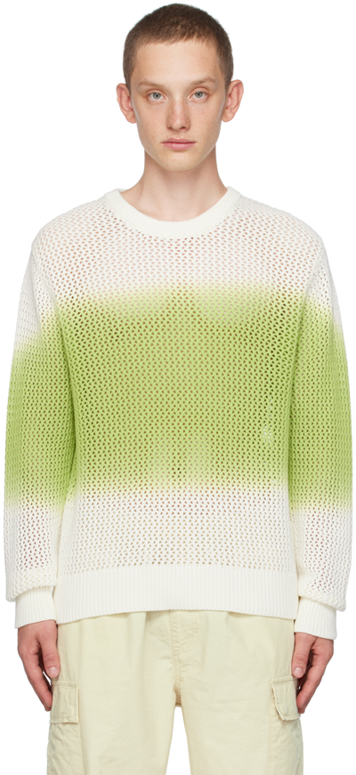 Stussy Stüssy "pigment Dyed Loose Gauge" Jumper In Green