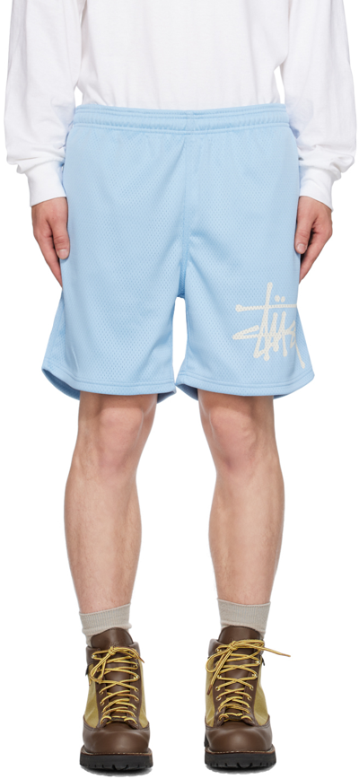 Stussy Blue Drawstring Shorts In Frbl French Blue