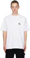 Stussy White Printed T-shirt