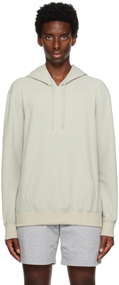 Reigning Champ Green Raglan Hoodie In Sandstone