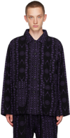 SOUTH2 WEST8 PURPLE PRINTED SHIRT