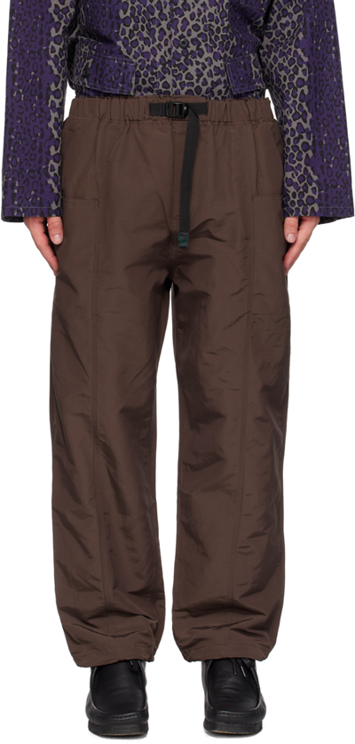 South2 West8 Brown Belted Trousers In B-brown