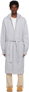 REIGNING CHAMP GRAY HOODED ROBE