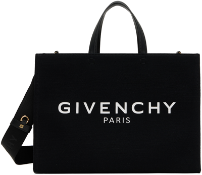 Givenchy Black Medium G-tote Bag In 001 Black