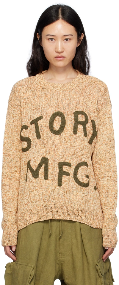 Story Mfg. Yellow Spinning Sweater In Classic Twisted Yell