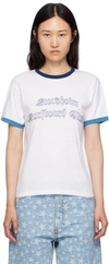 STOCKHOLM SURFBOARD CLUB WHITE EMBROIDERED T-SHIRT
