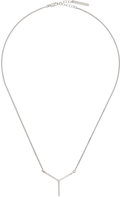 Y/project Silver Mini Y Necklace