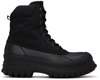 Ganni Outdoor Lace-up Boot In 099 Black