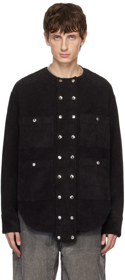 Eckhaus Latta Black Press-stud Jacket