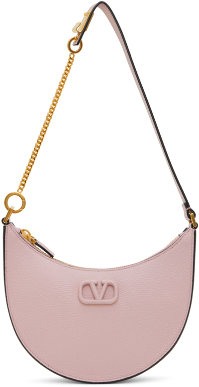 Valentino Garavani Pink Mini Vlogo Bag In 6e0 Water Lilies | ModeSens