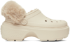 Crocs Stomp Lined Clog In Stucco