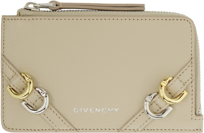 Givenchy Beige Voyou Card Holder In 257 Natural Beige