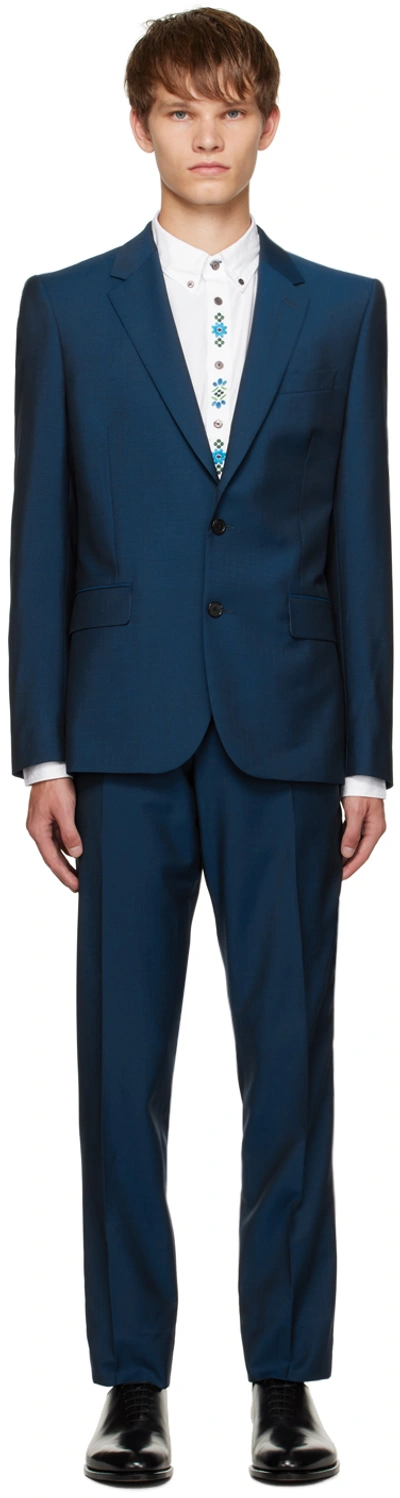 Paul Smith Blue 'the Soho' Suit In 47 Blues