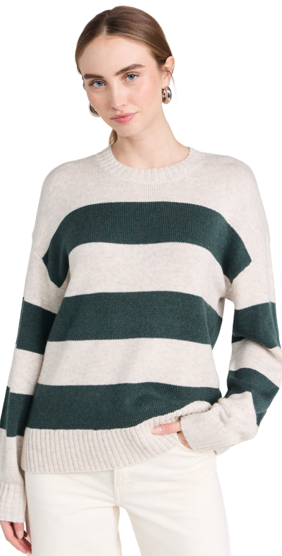 Splendid Ivy Stripe Sweater In Balsam Stripe