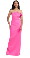 Black Halo Divina Strapless Column Gown In Iconic Pink