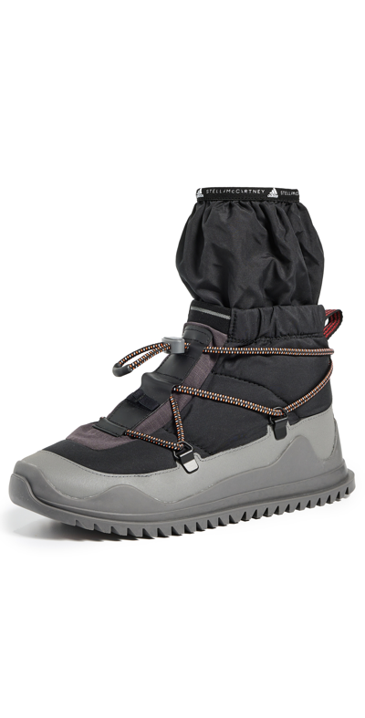 Adidas By Stella Mccartney Asmc Winter Cold Ready Boots In Core Black/grey Four/orange