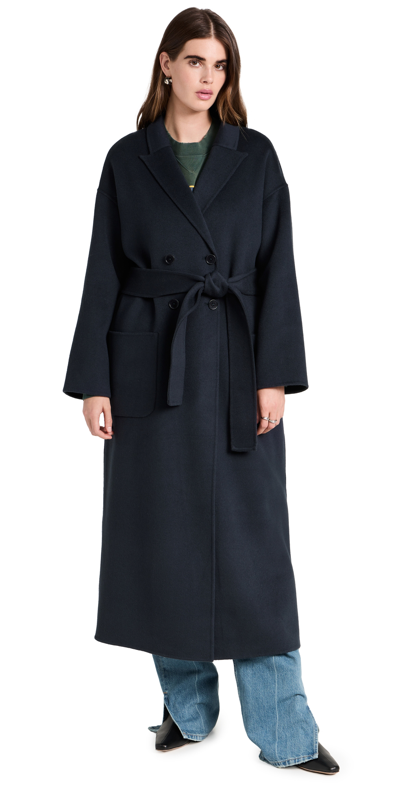 Anine Bing Dylan Maxi Coat In Oat