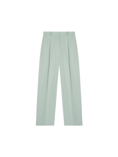 Pangaia Women's Cotton Tailored Trousers In Eucalyptus Blue