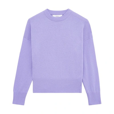 Pringle Of Scotland Round Neck Cashmere Sweater In Lavender_blossom