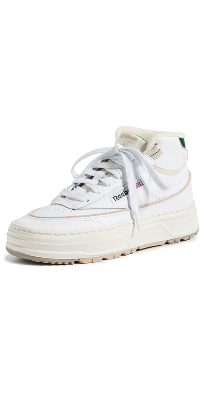 Reebok Club C Double Geo Mid Sneakers In White