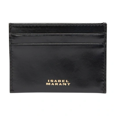 Marant Chiba-gd Card Holder In Black_gold