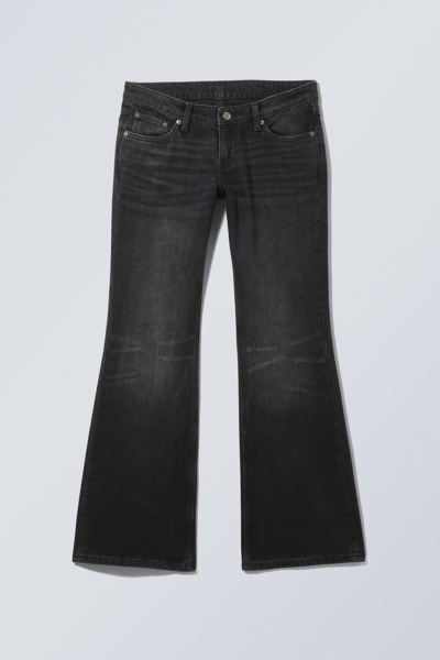Weekday Ample Low Rise Baggy Jeans In Black