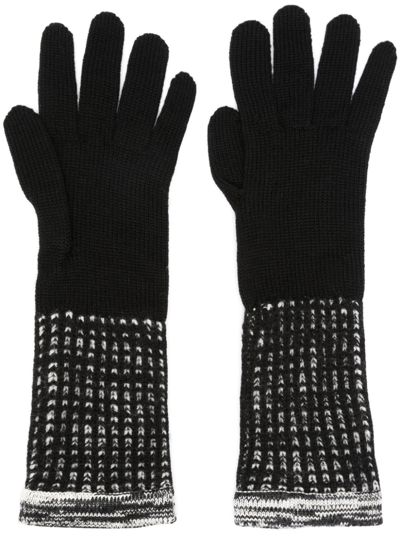 Missoni Wool Gloves In Black