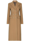 DOLCE & GABBANA WOOL AND CASHMERE BLEND DOULBE-BREASTED COAT