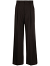 Filippa K Darcey Wool Trousers In Brown