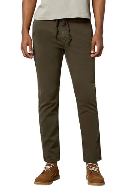 Dl1961 Dl 1961 Jay Stretch Track Chino Pants In Army Green Stripe
