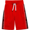GIVENCHY GIVENCHY BOYS SIDE LOGO SHORTS RED 10Y