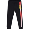 Dsquared2 Teen Logo Stripe-print Track Pants In Black