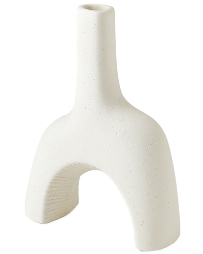 Global Views Cassel Vase In White