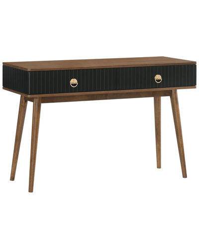 Armen Living Amigo Veneer And Walnut Wood Console Table
