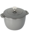 Staub Cast Iron 1.5-qt Petite French Oven In Graphite Grey At Urban Outfitters