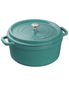 Staub 5.5qt Round Cocotte In Turquoise