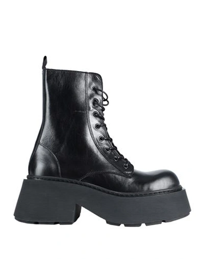 Vic Matie Vic Matiē Woman Ankle Boots Black Size 11 Soft Leather