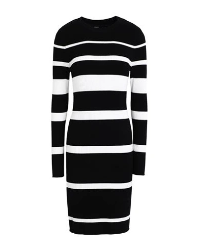 Only Woman Mini Dress Black Size L Viscose, Nylon
