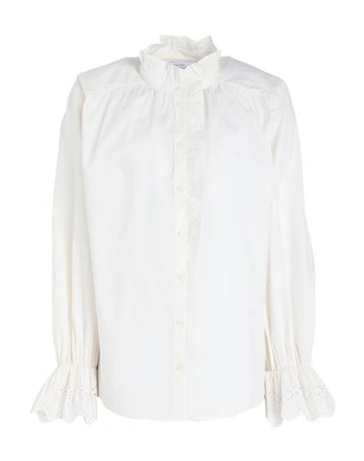 Other Stories &  Woman Shirt Ivory Size 10 Cotton In White