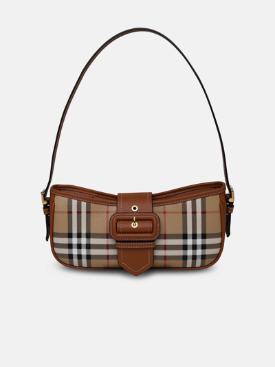 Burberry Borsa Sling Check In Brown