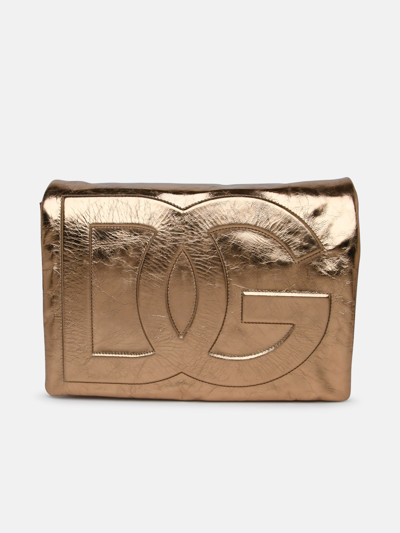 Dolce & Gabbana Tracolla Logo In Gold