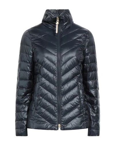 Woolrich Woman Down Jacket Midnight Blue Size Xs Polyamide In Blue