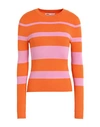 Only Woman Sweater Orange Size Xl Viscose, Nylon