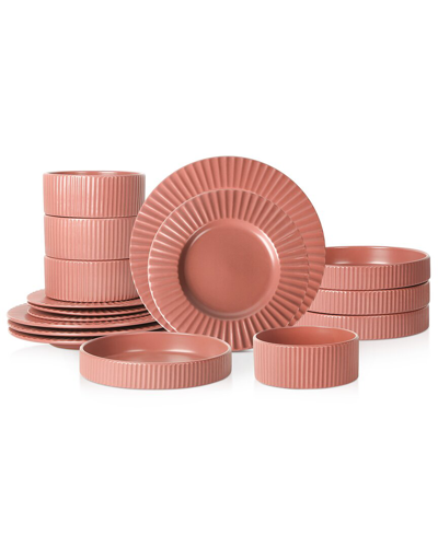 Christian Siriano Lusso 16pc Stoneware Dinnerware Set