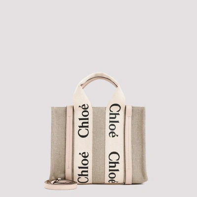 Chloé Small Woody Tote Bag In J Cement Pink