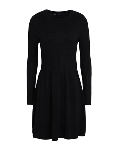 Only Woman Mini Dress Black Size Xl Viscose, Nylon